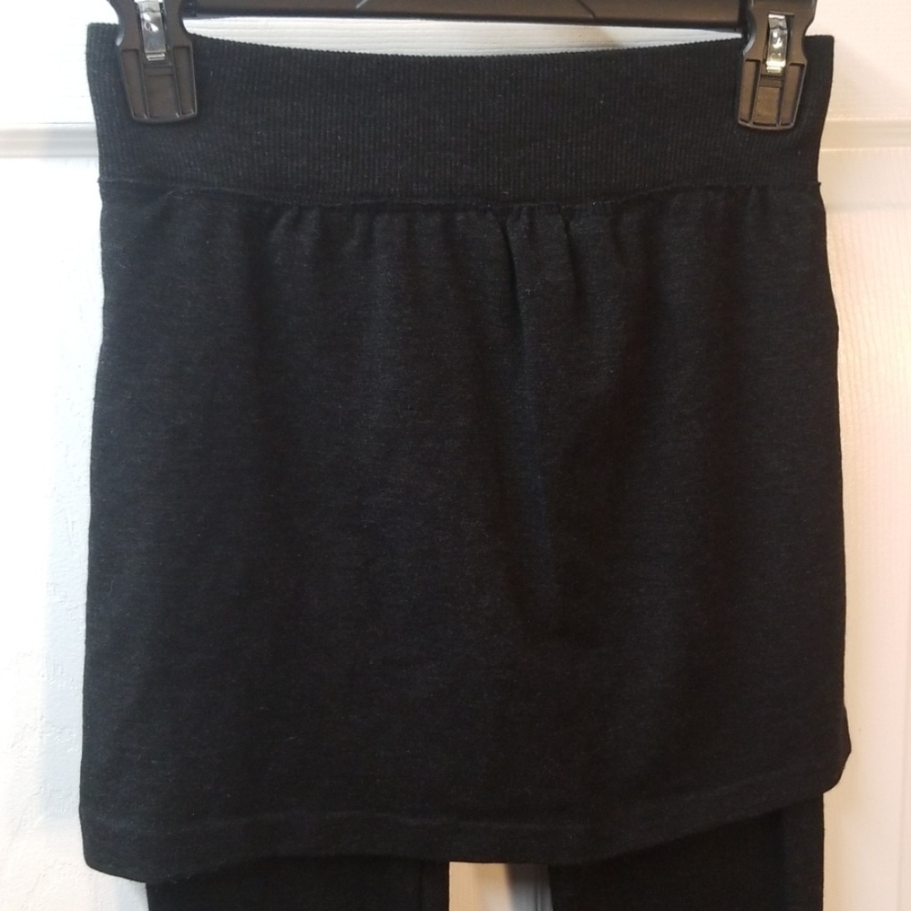Dark grey skirted leggings - Picture 2 of 2
